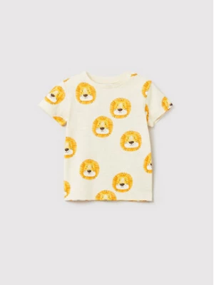 OVS T-Shirt 1479373 Żółty Regular Fit