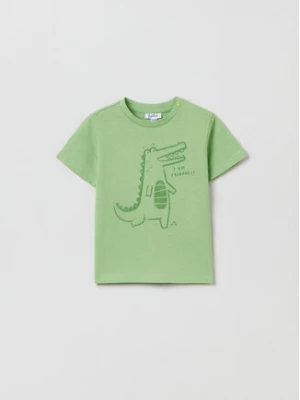 OVS T-Shirt 1759074 Zielony Regular Fit