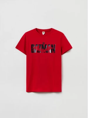 OVS T-Shirt BATMAN 1617041 Czerwony Regular Fit