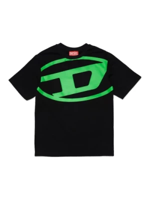 Owalna koszulka z logo D Diesel