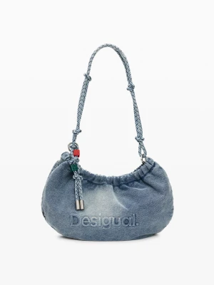 Owalna średnia torebka z zawieszkami Desigual