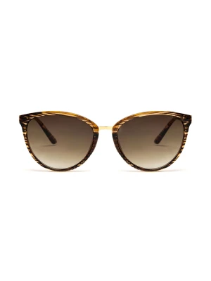 Owalne okulary przeciwsłoneczne w cieniowanych oprawkach Top Secret