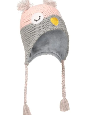 Owl – dziecięca czapka z dzianiny - Pink Mountain Warehouse