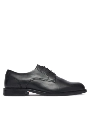 Oxfordy Tommy Hilfiger Corporate Dressy Lth FM0FM06023 Czarny