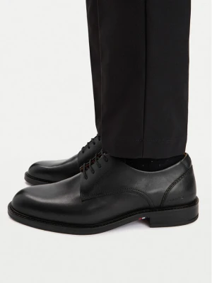 Półbuty Tommy Hilfiger Corporate Dressy Lth FM0FM06023 Czarny