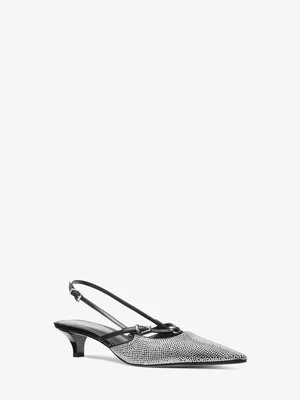 Ozdobione czółenka Selina z odkrytą piętą MICHAEL Michael Kors