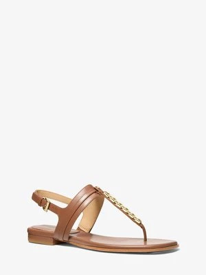 Ozdobione sandały Marcia ze skóry Michael Kors BRĄZOWY (Brązowy)