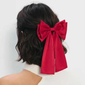 Ozdobna spinka do włosów z czerwoną kokardą House