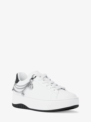 Ozdobne skórzane sneakersy Dottie na platformie Michael Kors CZARNY (Czarny)