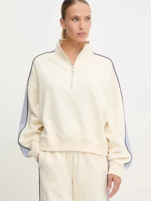 P.E Nation bluza bawełniana Align damska kolor beżowy z aplikacją 253F171