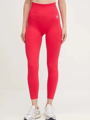 P.E Nation legginsy treningowe Restore Seamless kolor czerwony gładkie 243G295