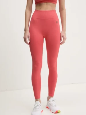 P.E Nation legginsy treningowe Restore Seamless kolor pomarańczowy gładkie 243G295