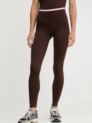 P.E Nation legginsy Vita damskie kolor brązowy gładkie 243G343