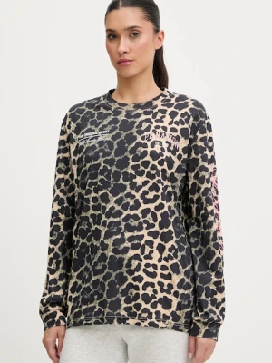 P.E Nation longsleeve bawełniany kolor brązowy 254L067