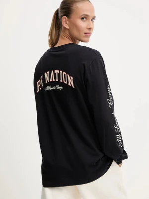 P.E Nation longsleeve bawełniany Surge kolor granatowy 253L110