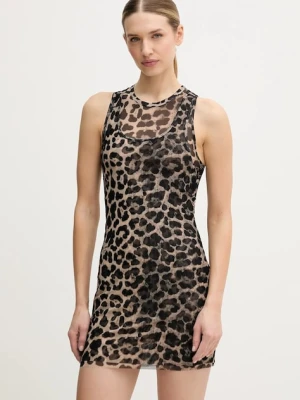 P.E Nation sukienka Discovery Mesh kolor brązowy mini prosta 254D218