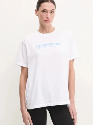 P.E Nation t-shirt bawełniany Aero SS Tee damski kolor biały 243T329