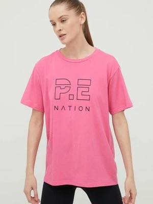 P.E Nation t-shirt bawełniany kolor fioletowy