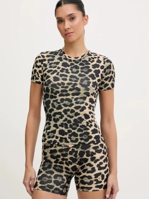 P.E Nation t-shirt treningowy Foundation kolor brązowy 243T257