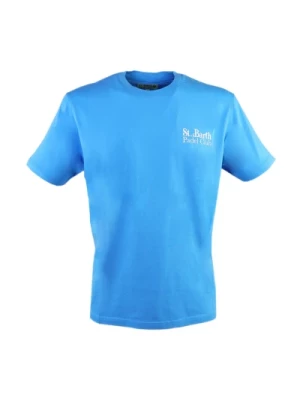 Padel Club Bawełniana Koszulka Niebieska Saint Barth