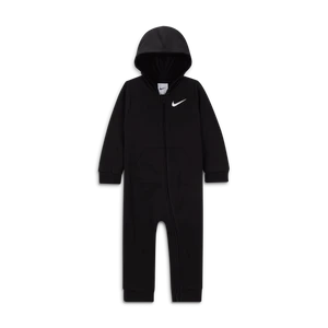 Pajacyk dla niemowląt Nike Essentials Hooded Coverall - Czerń