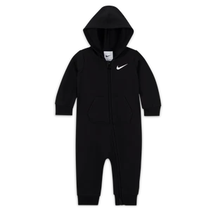 Pajacyk dla niemowląt Nike Essentials Hooded Coverall - Czerń