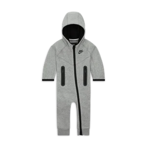 Pajacyk dla niemowląt Nike Sportswear Tech Fleece Hooded - Szary