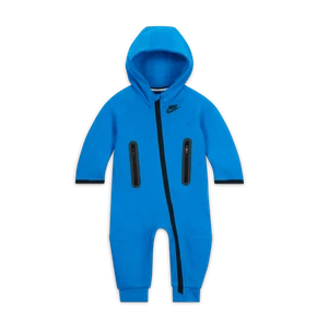 Pajacyk dla niemowląt Nike Tech Fleece Hooded - Niebieski
