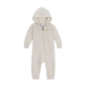 Pajacyk z kapturem dla niemowląt (0–9 M) Nike Baby Essentials - Biel