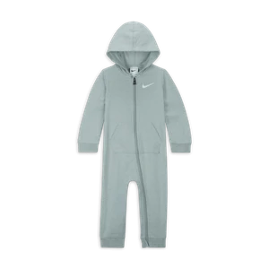 Pajacyk z kapturem dla niemowląt (0–9 M) Nike Baby Essentials - Szary