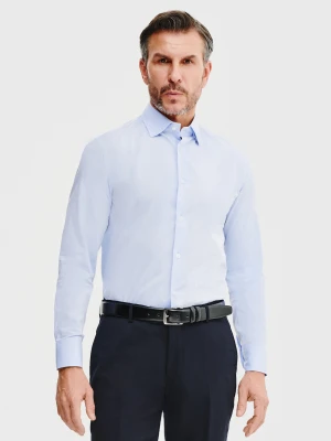 PAKO LORENTE – Bawełniana koszula męska w kolorze niebieskiem