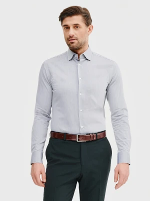 PAKO LORENTE – Bawełniana koszula męska w kolorze szarym