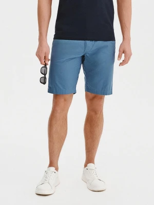 PAKO LORENTE - Bawełniane niebieskie szorty męskie