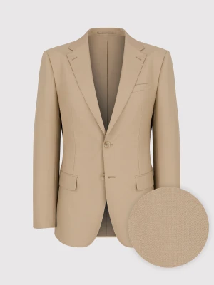 PAKO LORENTE – Beżowa garniturowa marynarka męska z wełną