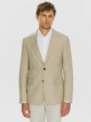 PAKO LORENTE – Beżowa marynarka z lnem