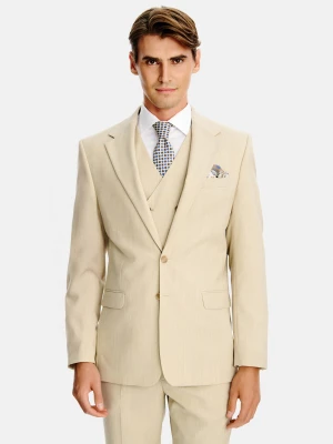 PAKO LORENTE – Beżowa wełniana marynarka męska