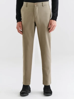 PAKO LORENTE – Beżowe casualowe spodnie męskie