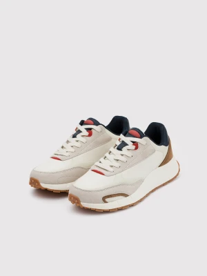 PAKO LORENTE - Beżowe sneakersy męskie