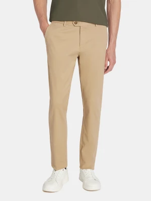PAKO LORENTE - Beżowe spodnie chino z bawełną