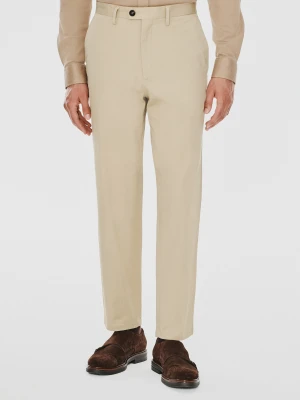 PAKO LORENTE – Beżowe spodnie męskie o kroju carrot