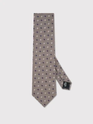 PAKO LORENTE – Beżowy krawat w kwiaty