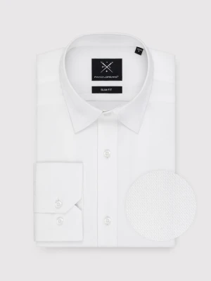 PAKO LORENTE – Biała bawełniana koszula męska