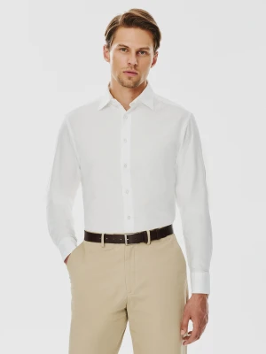 PAKO LORENTE – Biała bawełniana koszula męska