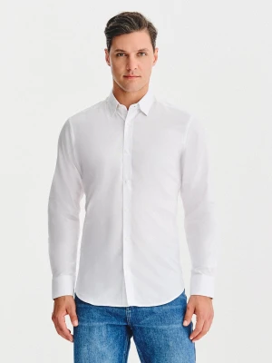 PAKO LORENTE – Biała bawełniana koszula męska