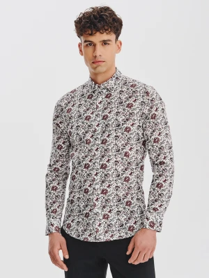 PAKO LORENTE – Biała koszula w kwiaty