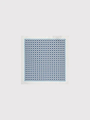 PAKO LORENTE – Biała poszetka w mikrowzór