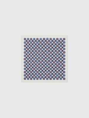 PAKO LORENTE – Biała poszetka we wzór