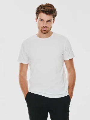 PAKO LORENTE – Biały gładki T-shirt Basic