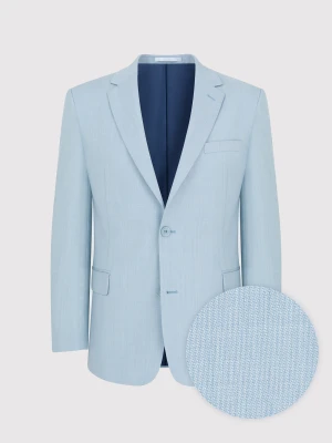 PAKO LORENTE – Błekitna gładka marynarka garniturowa