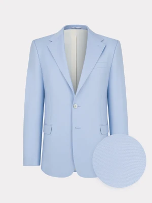 PAKO LORENTE - Błękitna wełniana marynarka garniturowa